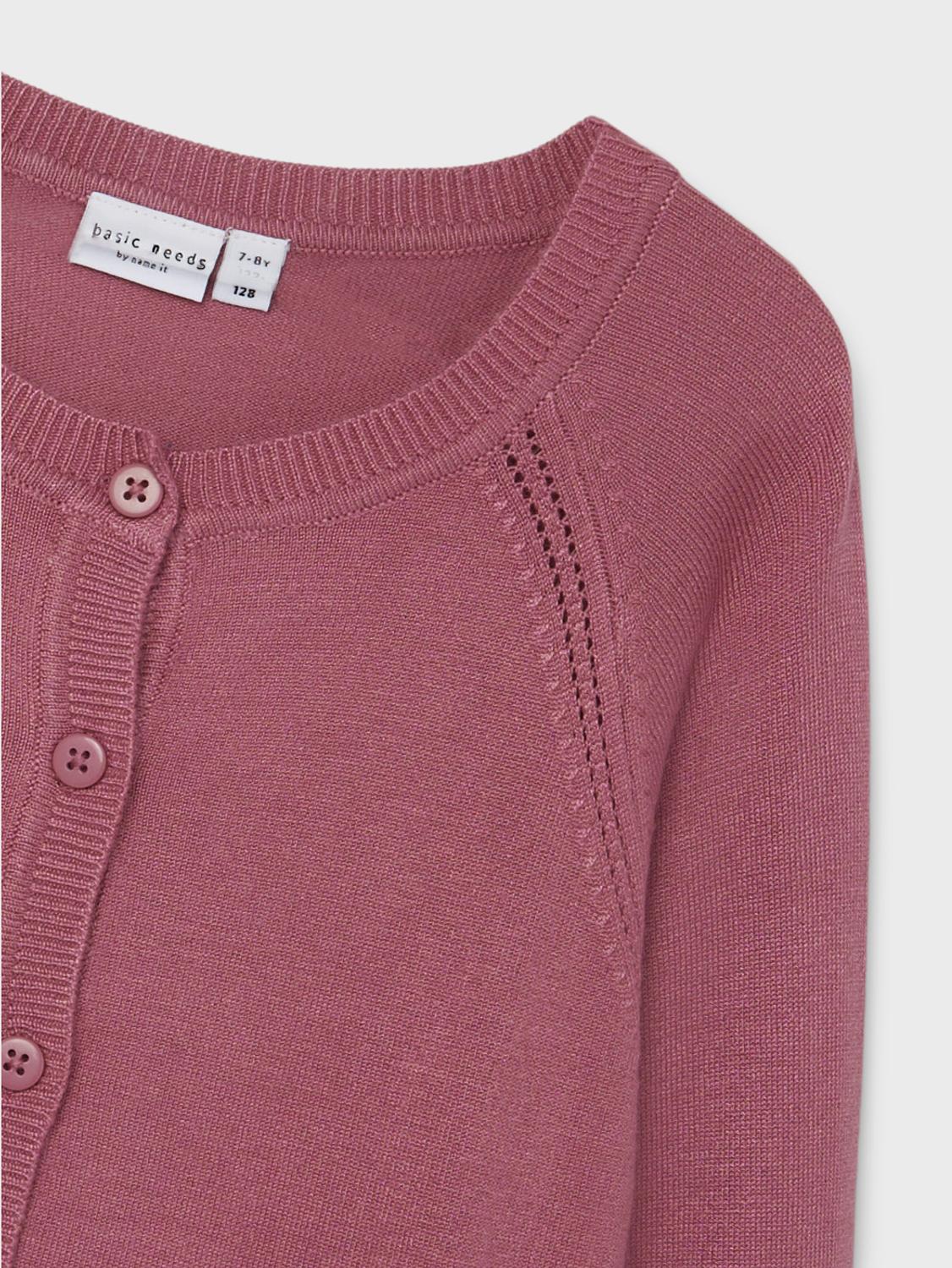 NKFVIONI Knit Cardigan - Rose Wine